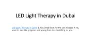 LED Light Therapy in Dubai