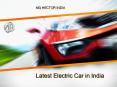 Latest Electric Car In India PowerPoint PPT Presentation