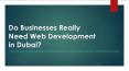 Do Businesses Really Need Web Development in Dubai? PowerPoint PPT Presentation