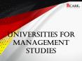Universities For Managements Studies PowerPoint PPT Presentation