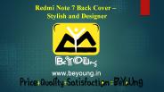 Redmi Note 7 Back Cover - Stylish and Designer