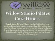 Willow Studio Pilates Core Fitness Nashville