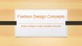 Fashion Design Concepts - Avantika University PowerPoint PPT Presentation