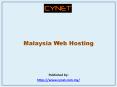 Malaysia Web Hosting PowerPoint PPT Presentation