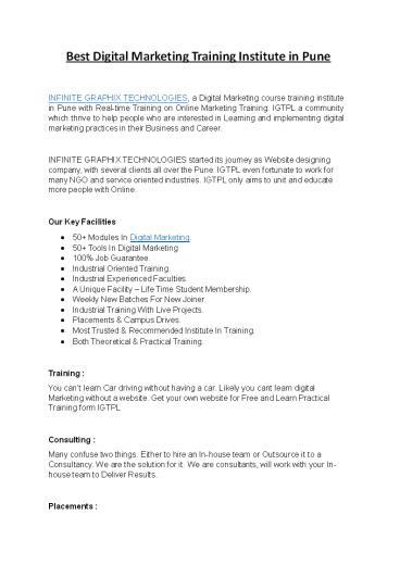 Infinite Graphix Technologies