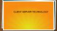 Client server technology | ApacheBooster PowerPoint PPT Presentation