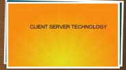 Client server technology | ApacheBooster