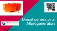 Choose best diesel generator online at Allprogenerators