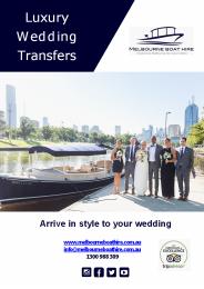 Melbourne Boat Hire wedding transfers