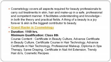 Institute of Cosmetology, Cosmetology Artist School, Cosmetology Learning