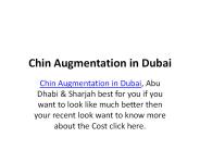 Chin Augmentation in Dubai