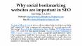 Why social bookmarking websites are important in SEO PowerPoint PPT Presentation