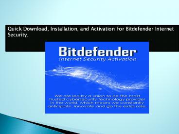 Central.bitdefender.com - Download and Install Bitdefender