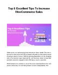 Top 6 Excellent Tips To Increase WooCommerce Sales PowerPoint PPT Presentation