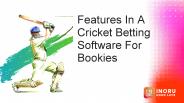 Features In A Cricket Betting Software For Bookies
