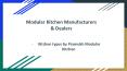Modular Kitchen Manufacturers & Dealers PowerPoint PPT Presentation