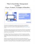 What Is Knowledge Management System? (Types, Features, Examples & Benefits) PowerPoint PPT Presentation