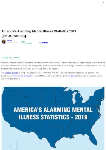 America’s Alarming Mental Illness Statistics 2019