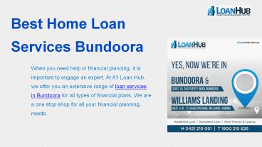 Home Loan Bundoora  - A1 LoanHub