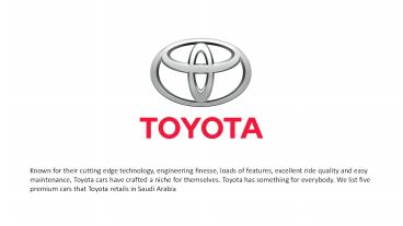 Toyota cars in Saudi Arabia