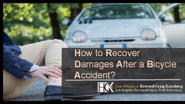 How to Recover Damages After a Bicycle Accident?