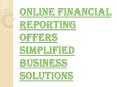 Online Financial Reporting and Making Informed Decisions PowerPoint PPT Presentation