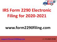 IRS Form 2290 Electronic Filing | E File Form 2290 | IRS 2290 E file