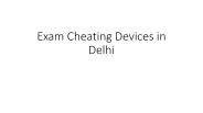 Exam Cheating Devices in Delhi