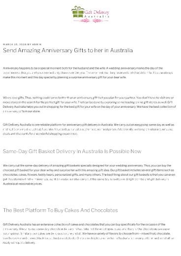 Same day and Midnight Anniversary gift delivery in Australia