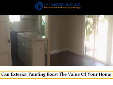 Can Exterior Painting Boost The Value Of Your Home