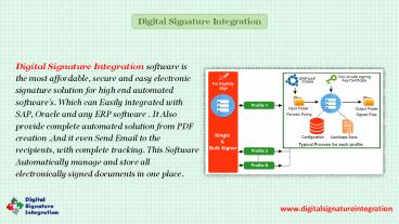 Digital Signature with SAP presentation | free to download