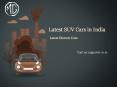 Latest SUV Cars in India | Electric Cars In India PowerPoint PPT Presentation