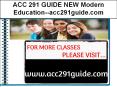 ACC 291 GUIDE NEW Modern Education--acc291guide.com PowerPoint PPT Presentation