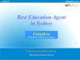 Best Education Agent in Sydney PowerPoint PPT Presentation