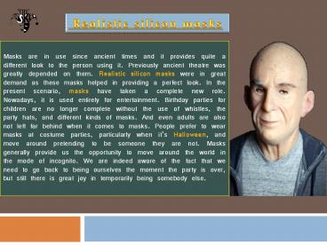 Realistic Silicone Masks