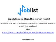 Prabhas Movies List