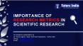 Importance of Research Metrics in Scientific Research –TutorsIndia.com PowerPoint PPT Presentation