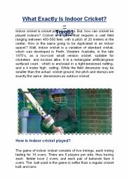 What Exactly Is Indoor Cricket? - TORQ03
