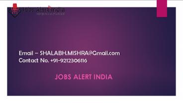 Government Jobs and Result in India