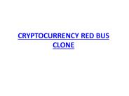 CRYPTOCURRENCY REDBUS READY MADE CLONE SCRIPT