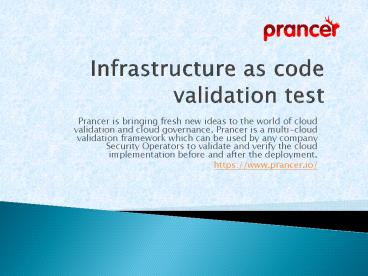 Cloud validation test