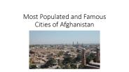 Most Populated and Famous Cities of Afghanistan