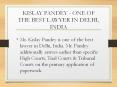 KISLAY PANDEY - ONE OF THE BEST LAWYER IN DELHI, INDIA PowerPoint PPT Presentation