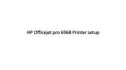HP Officejet pro 6968 Printer setup