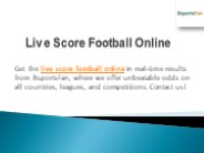 Live Score Football Online