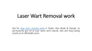 Laser Wart Removal Work