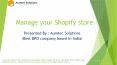 Shopify Data Entry Services PowerPoint PPT Presentation