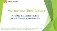 Shopify Data Entry Services