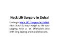Neck Lift Surgery in Dubai PowerPoint PPT Presentation