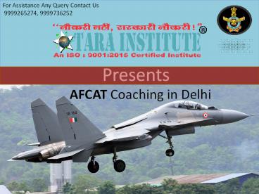 AFCAT coaching in Delhi